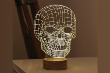 Bulbing LED-Leuchte stylische Lichtskulptur mit 3D-Effekt