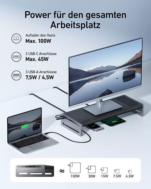 Die neuesten kabellosen Ladegeräte für Ihr Work-from-Home-Office. Anker 675 USB-C Docking Station