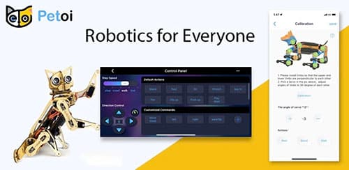 Die offizielle mobile App zum Konfigurieren und Steuern von Petois Roboter-Haustierspielzeug.
