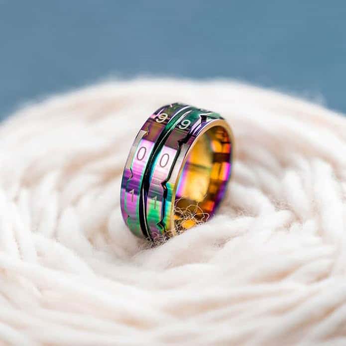 KnitPro Ring auf Wolle gebettet