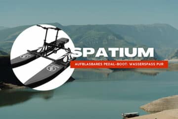 Spatium: aufblasbares Pedal-Boot Wasserspaß pur