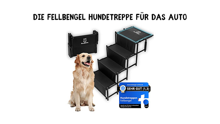 Fellbengel Hundetreppe Auto