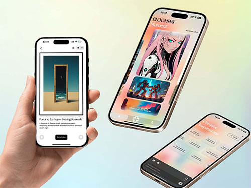 Kunstwerke wechseln mit nur einem Fingertipp