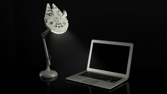 Millennium Falcon Schreibtischlampe