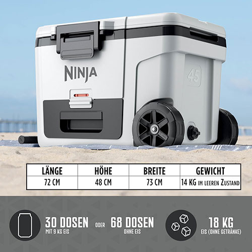 Ninja-Fros-Vault-Kühlboxen mit Rollen