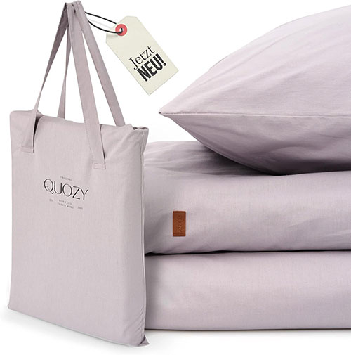 Quozy: Bettwäsche U-Zip | Grau