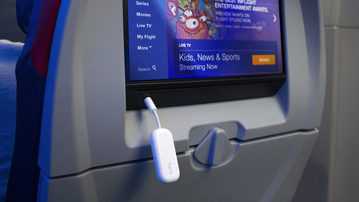 AirFly Pro im Flugzeug