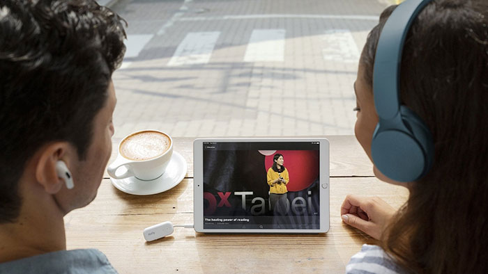 AirFly Pro am Tablet