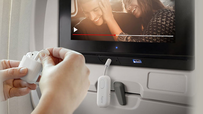 AirFly Pro im Flugzeug