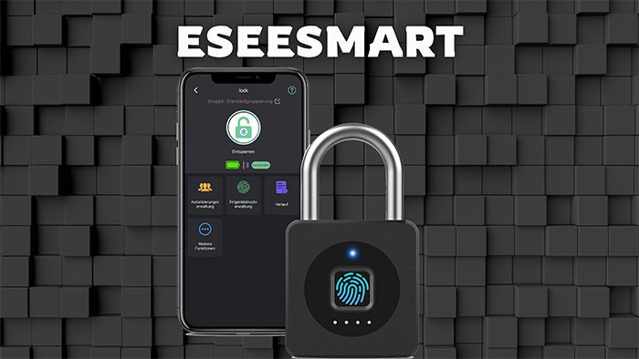 Eseesmart Fingerabdruck Vorhängeschloss
