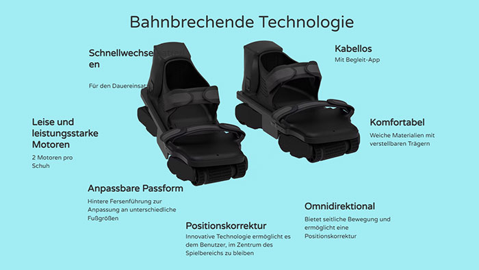 Freeaim VR-Schuhe die Details