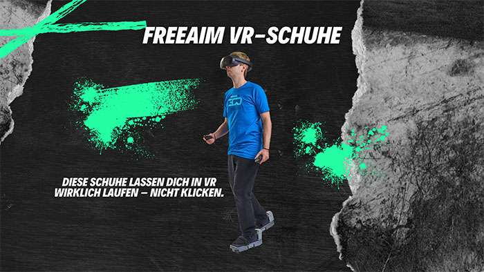 Freeaim VR-Schuhe erleben