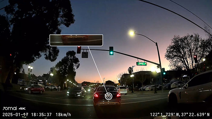 70mai Night Owl Vision™ – Brillante Aufnahmen bei Nacht