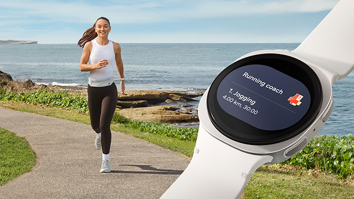 Samsung Galaxy Watch8 beim Joggen