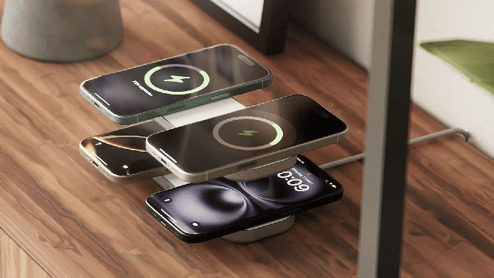Zens Quattro Charger Pro 4 kompatibel mit iPhone, AirPods und Android