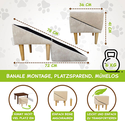 Für wen eignet sich die Outentin Hundetreppe?