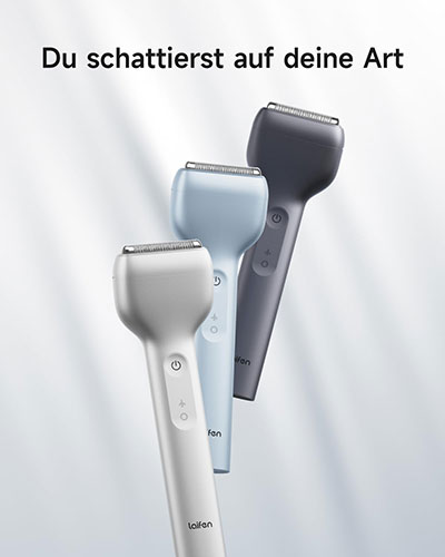 Präzisionsrasierer mit smartem Design
