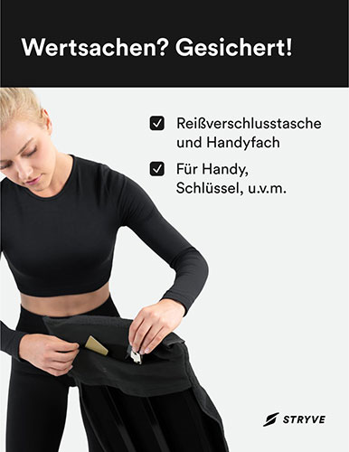 STRYVE Sporthandtuch Gesichert