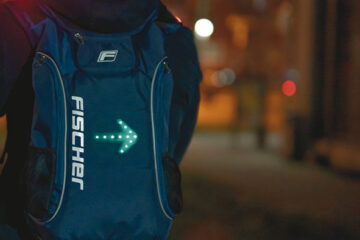 FISCHER Rucksack mit Blinkfunktion